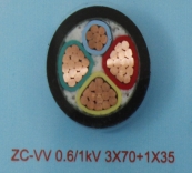 绍兴ZC-VV 0.6/1kV 3X70+1X35
